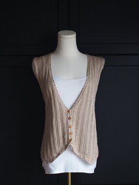 Pierre Cardin | Vintage 70s/80s Crochet Vest